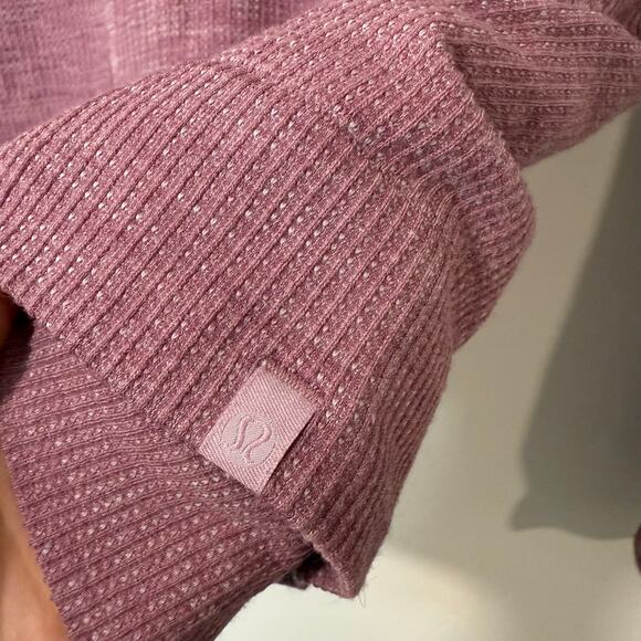 Lululemon Swiftly Merino Wool Pullover Crewneck Long Sleeve Heathered Pink 6 - Picture 3 of 7
